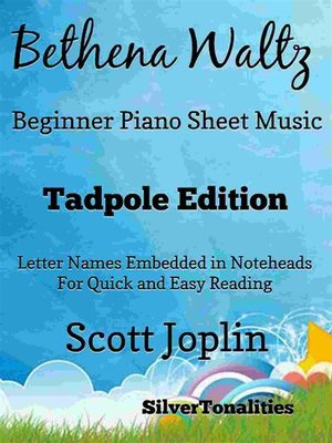 cover image of Bethena Waltz Beginner Piano Sheet Music Tadpole Edition